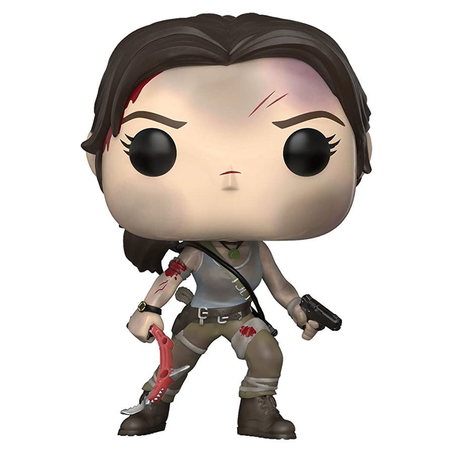 Lara Croft (Survivor), and he is not blinking